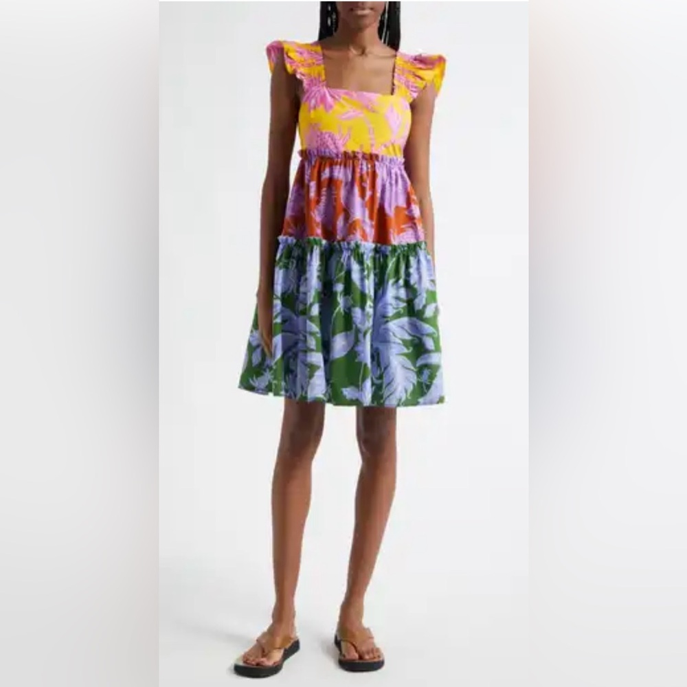 FARM Rio NWT Tropical Swing Mix Mini Colorful Dress in 100% organic Cotton. - Picture 4 of 12